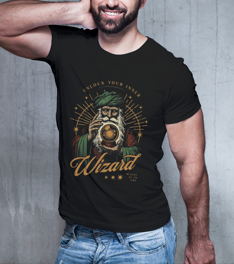Unlock Your Inner Wizard Magic Is In You Vintage Mystic T-Shirt