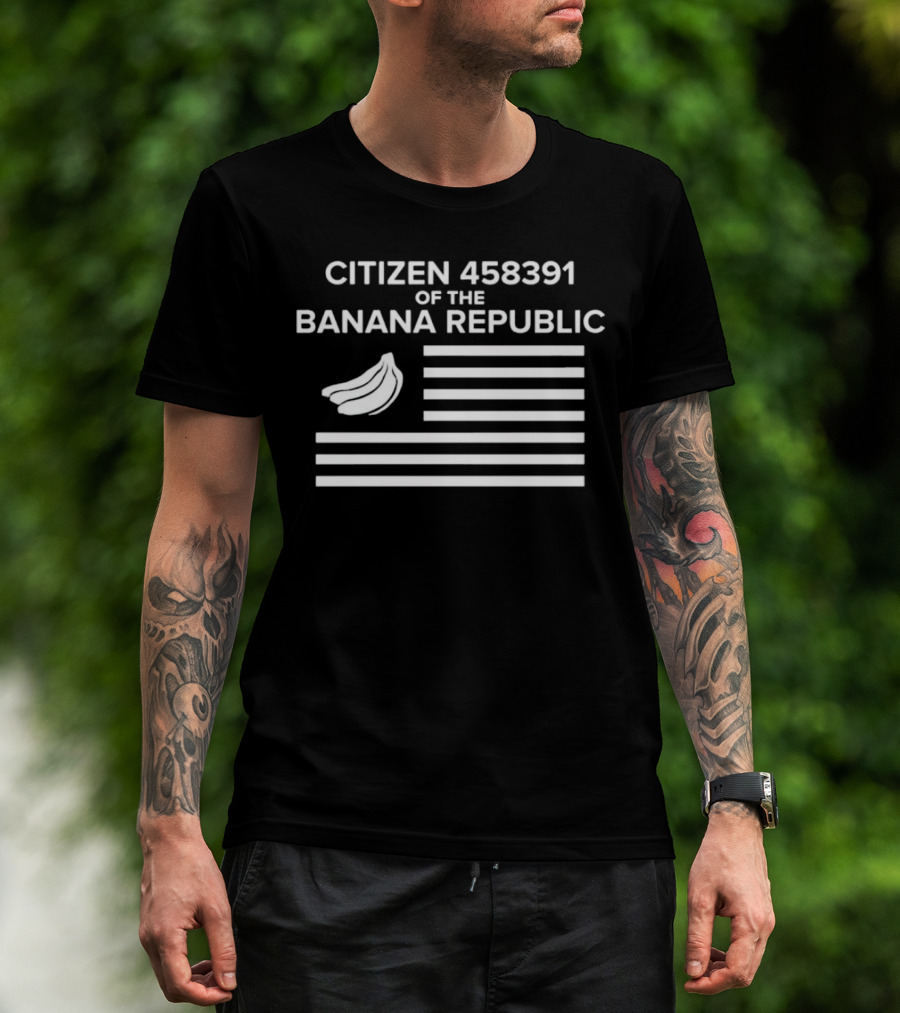 CITIZEN 458391 OF THE BANANA REPUBLIC FLAG WITH BANANAS T-Shirt