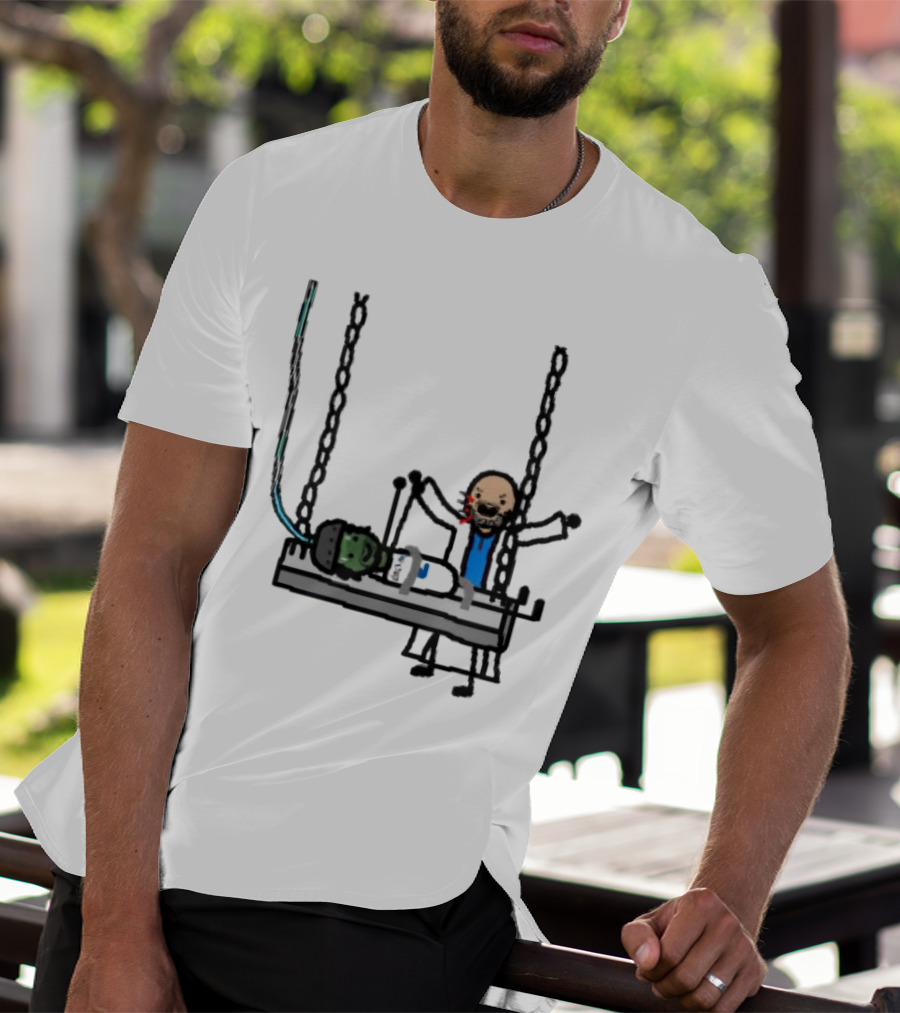 Dereck Its A Live-Ly Frankenstein Doctor With Green Zombie On Medical Table T-Shirt