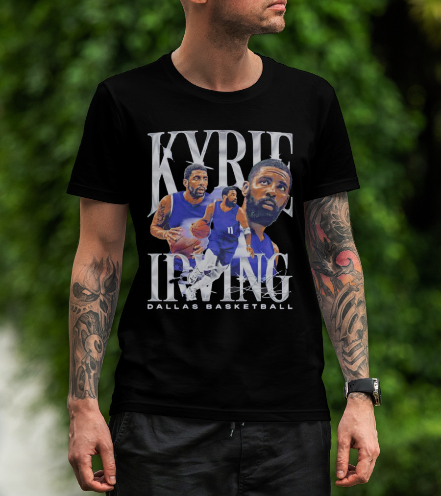 Kyrie Irving Dallas Basketball Vintage Retro Athlete Action T-Shirt