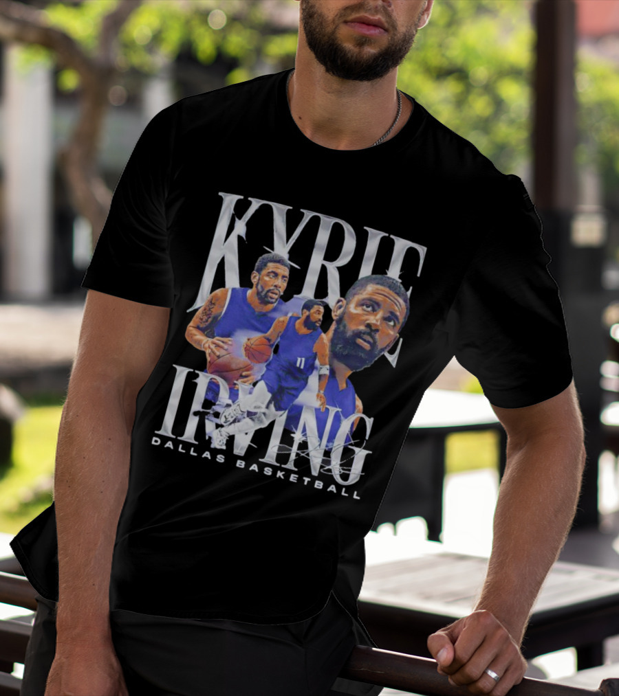 Kyrie Irving Dallas Basketball Vintage Retro Athlete Action T-Shirt