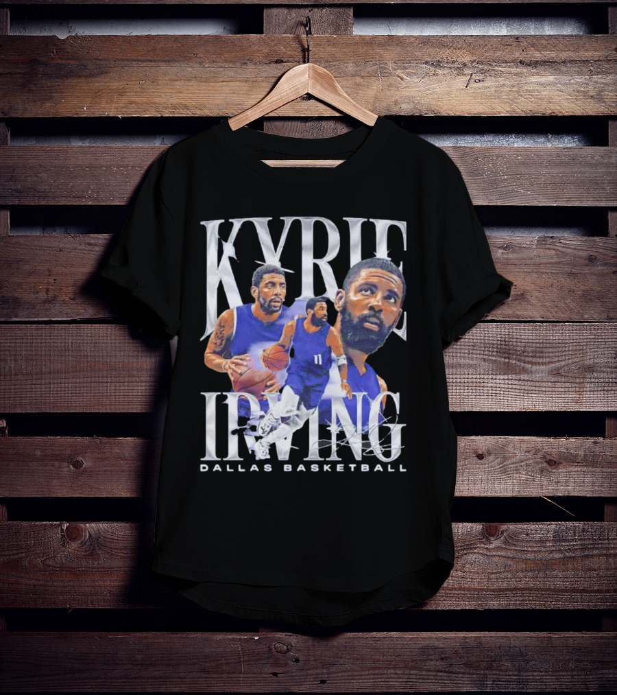 Kyrie Irving Dallas Basketball Vintage Retro Athlete Action T-Shirt
