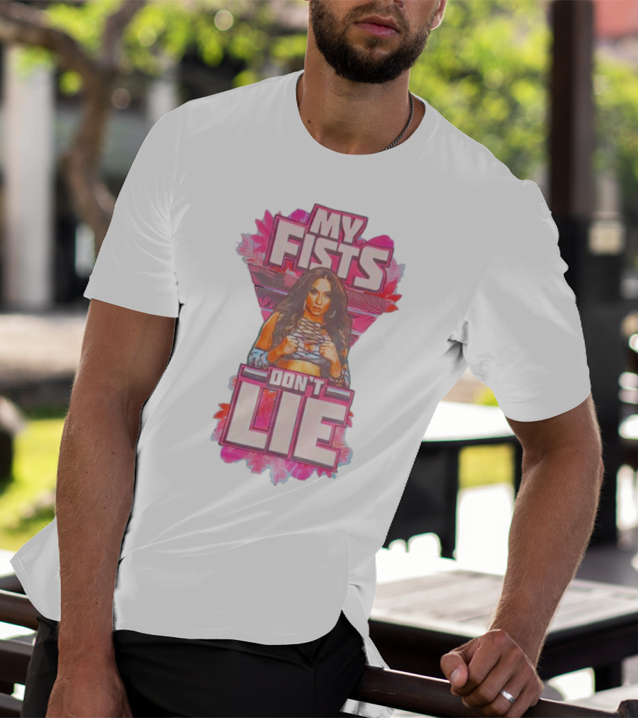Lola Vice My Fists Don’t Lie Teal T-Shirt
