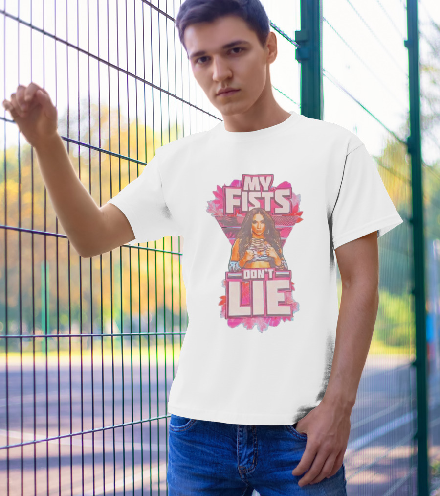 Lola Vice My Fists Don’t Lie Teal T-Shirt