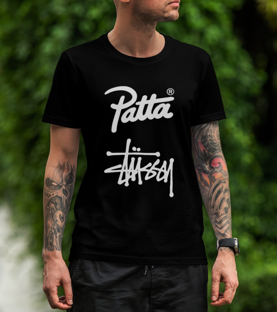 Patta Stüssy Collaboration Logo T-Shirt