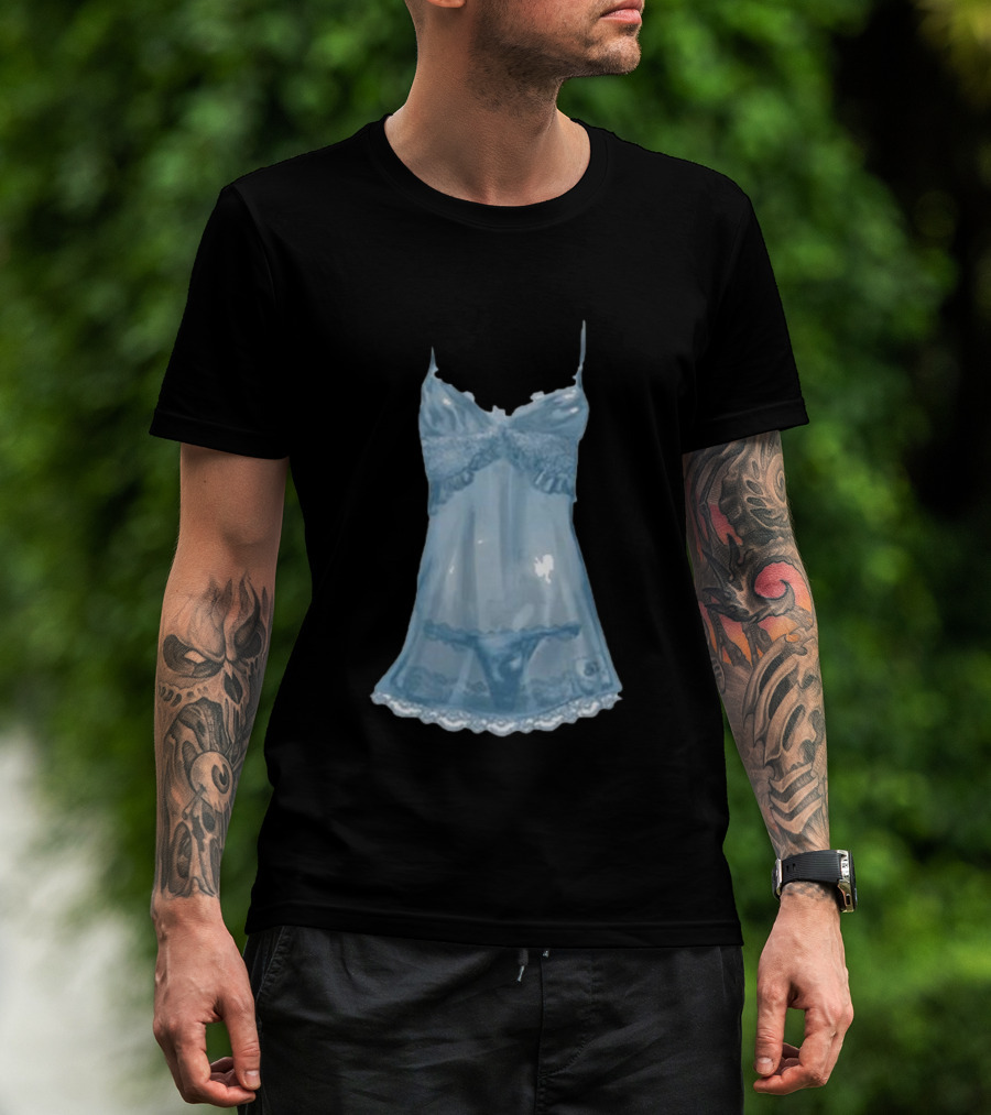 Sabrina Carpenter Blue Lingerie Nightwear T-Shirt