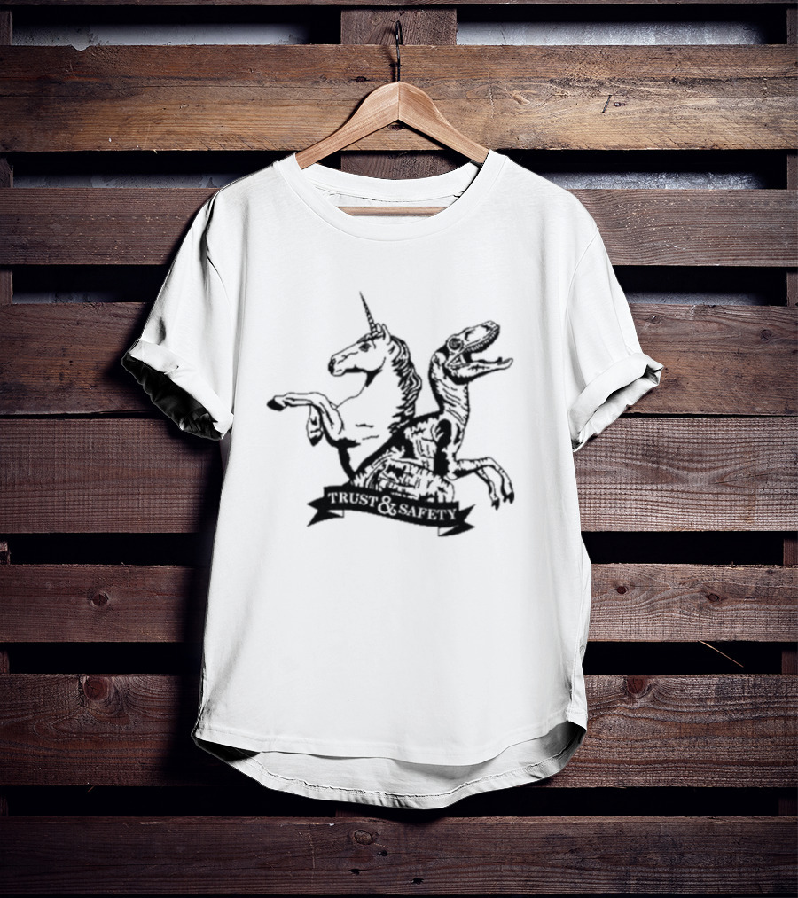 Unicorns And Dinosaurs Trust And Safety T-Shirt