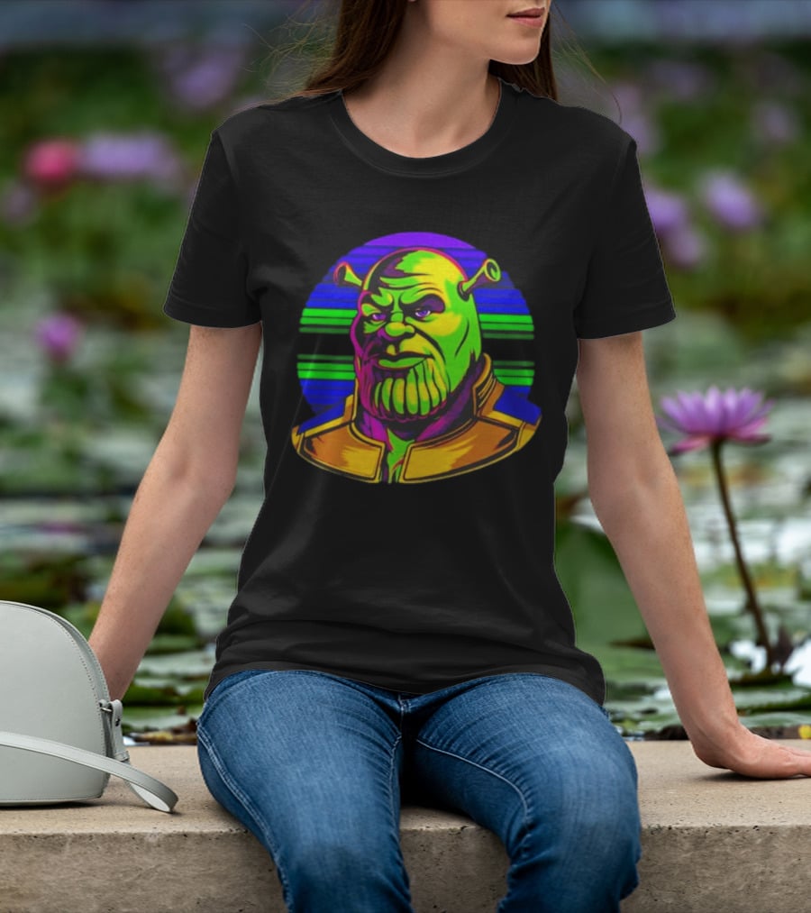 Shrek Thanos Fusion Shreknos Pop Art Crossover T-Shirt