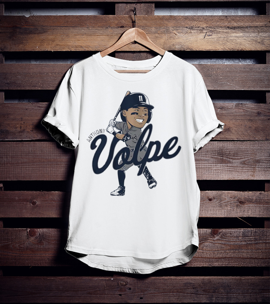 Anthony Volpe New York Yankees Caricature T-Shirt