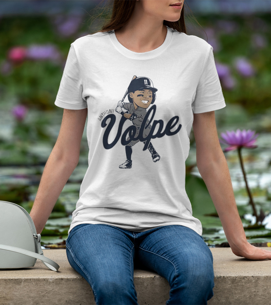 Anthony Volpe New York Yankees Caricature T-Shirt