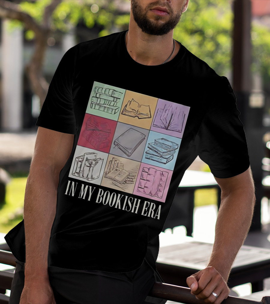 In My Bookish Era Reading Stack Aesthetic T-Shirt