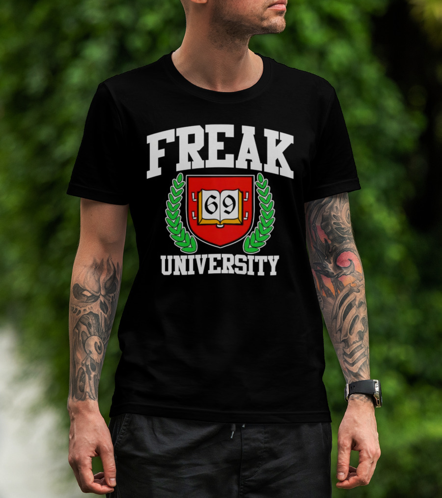 Freak University 69 Crest Emblem T-Shirt