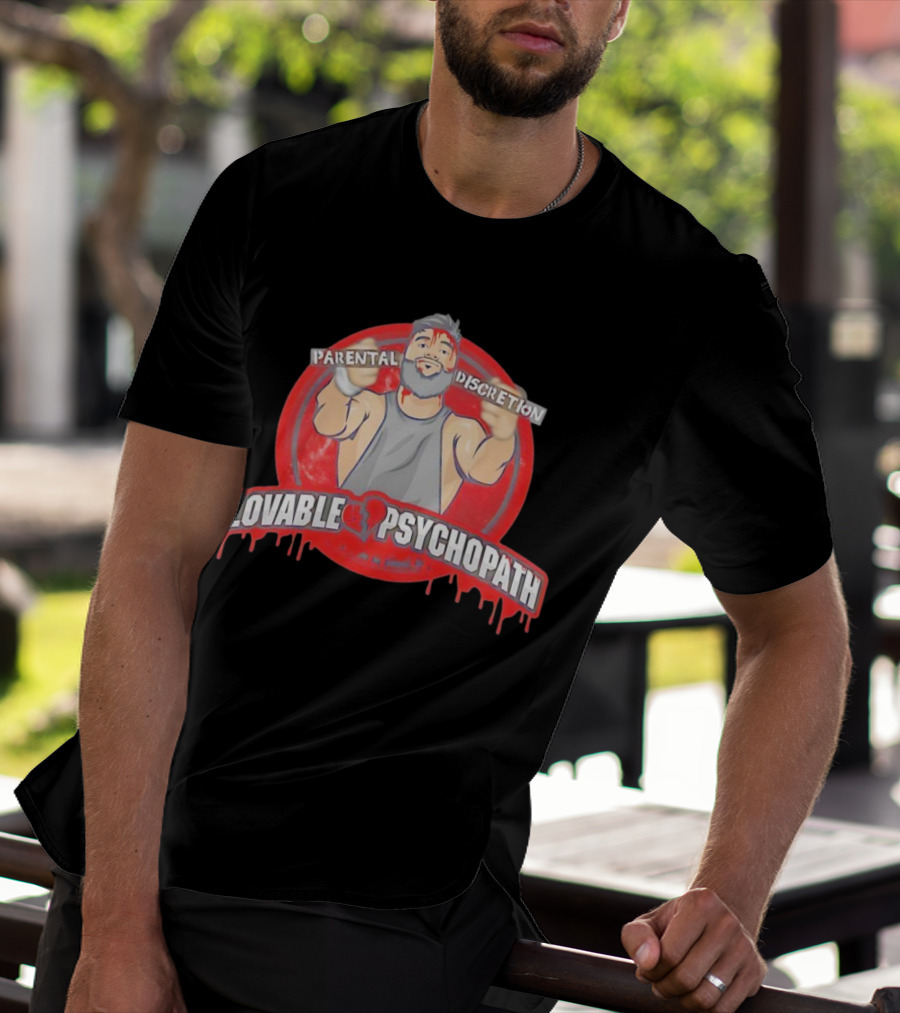 Parental Discretion Lovable Psychopath Tommy Vendetta T-Shirt