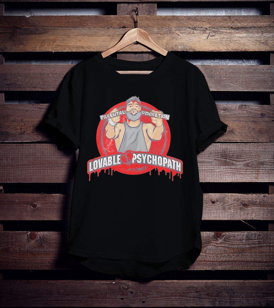 Parental Discretion Lovable Psychopath Tommy Vendetta T-Shirt
