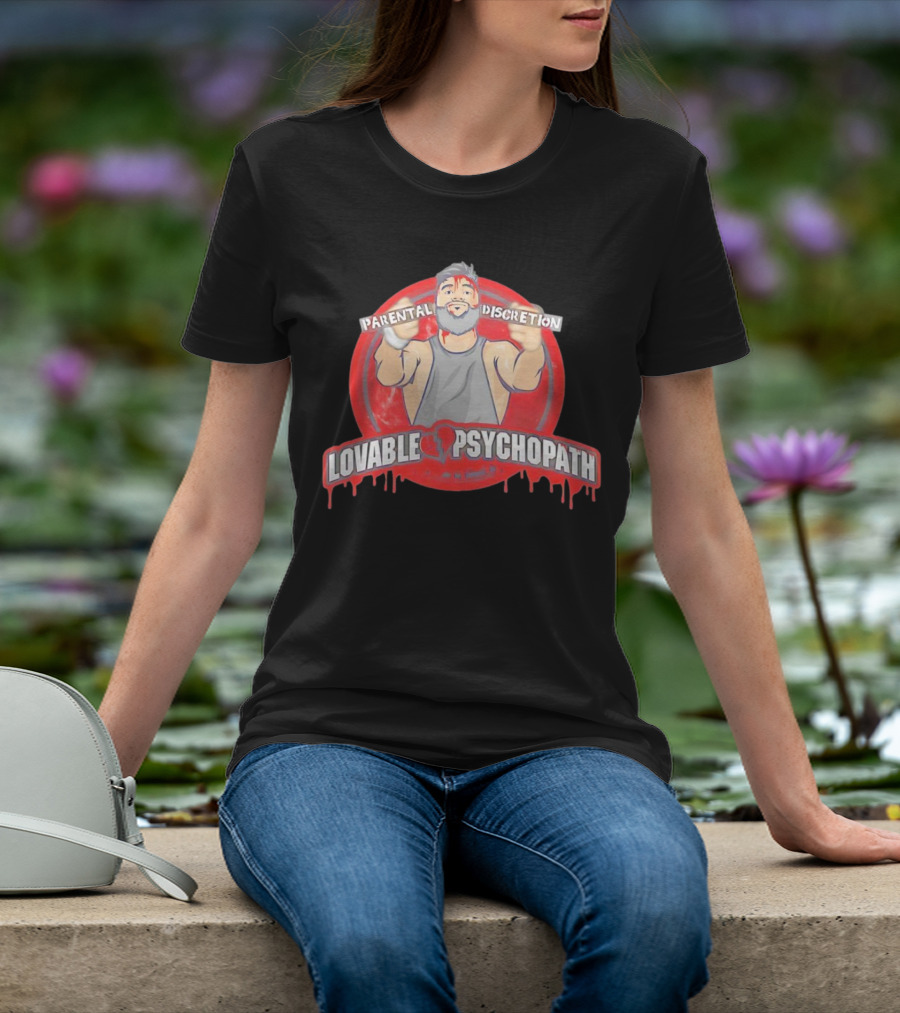 Parental Discretion Lovable Psychopath Tommy Vendetta T-Shirt