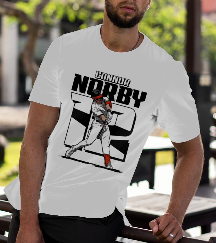 Connor Norby Baltimore Orioles Number 12 Player T-Shirt