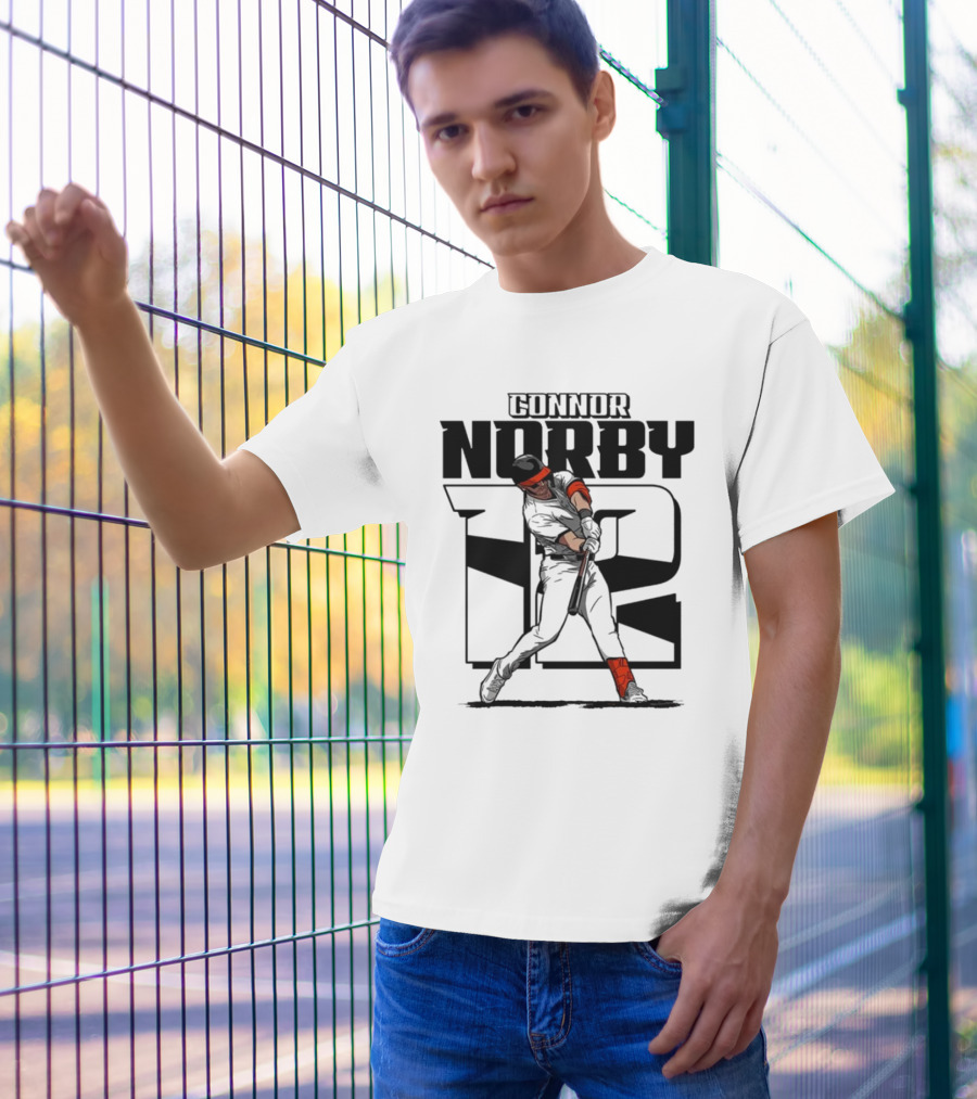 Connor Norby Baltimore Orioles Number 12 Player T-Shirt