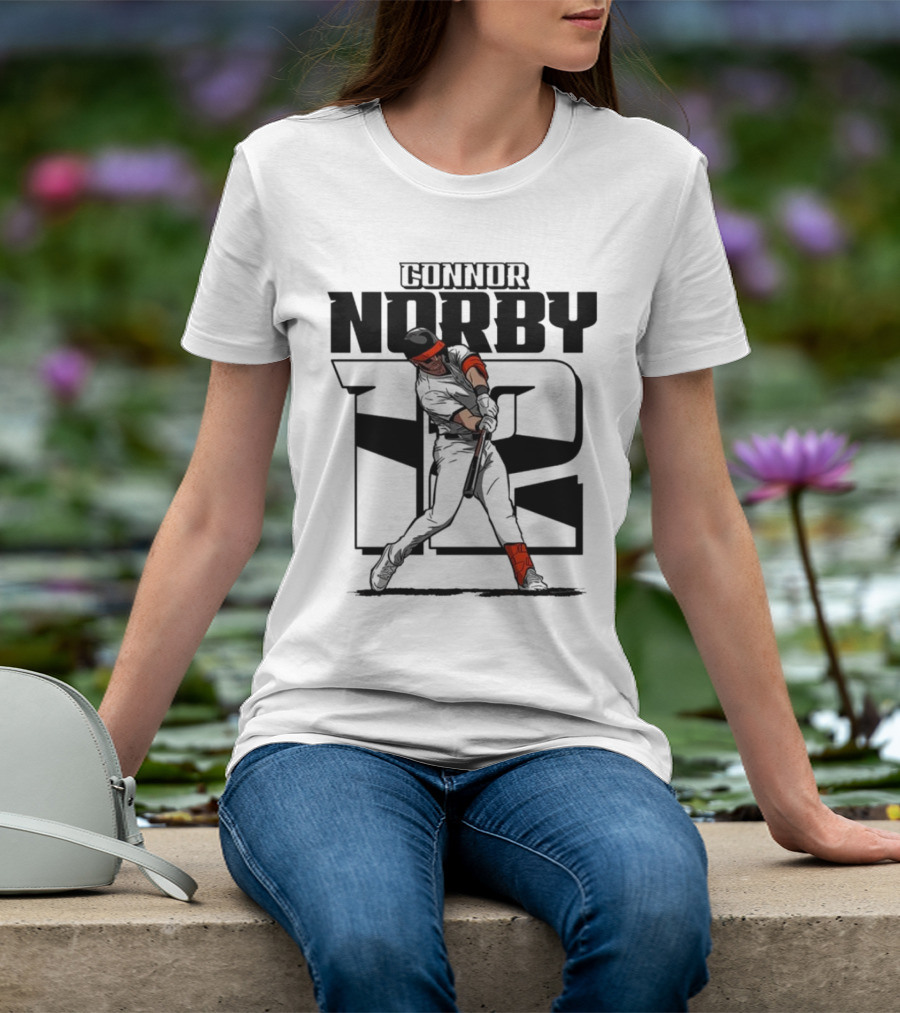 Connor Norby Baltimore Orioles Number 12 Player T-Shirt