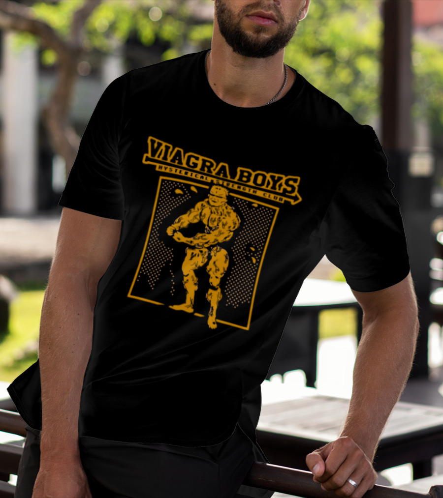 Viagra Boys Hysterical Strength Club Bodybuilder T-Shirt