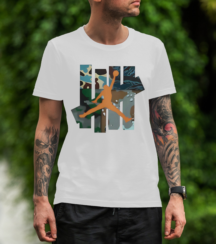 Luka Doncic Jordan X Undefeated Camo Jumpman Be More Prepared Than Anyone Else T-Shirt