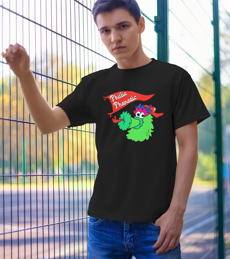 Phillie Phanatic Philadelphia Phillies Mascot Banner T-Shirt