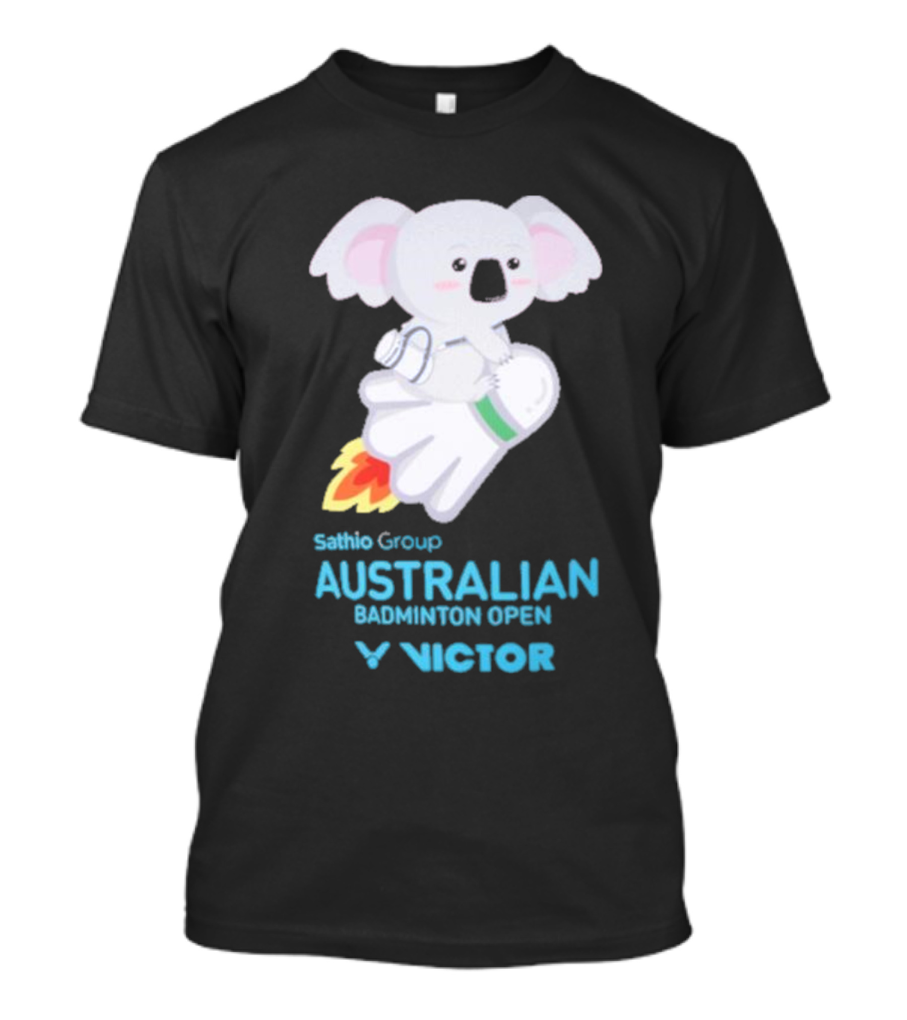 Koala Shuttlecock Sathio Group Australian Badminton Open Victor T-Shirt
