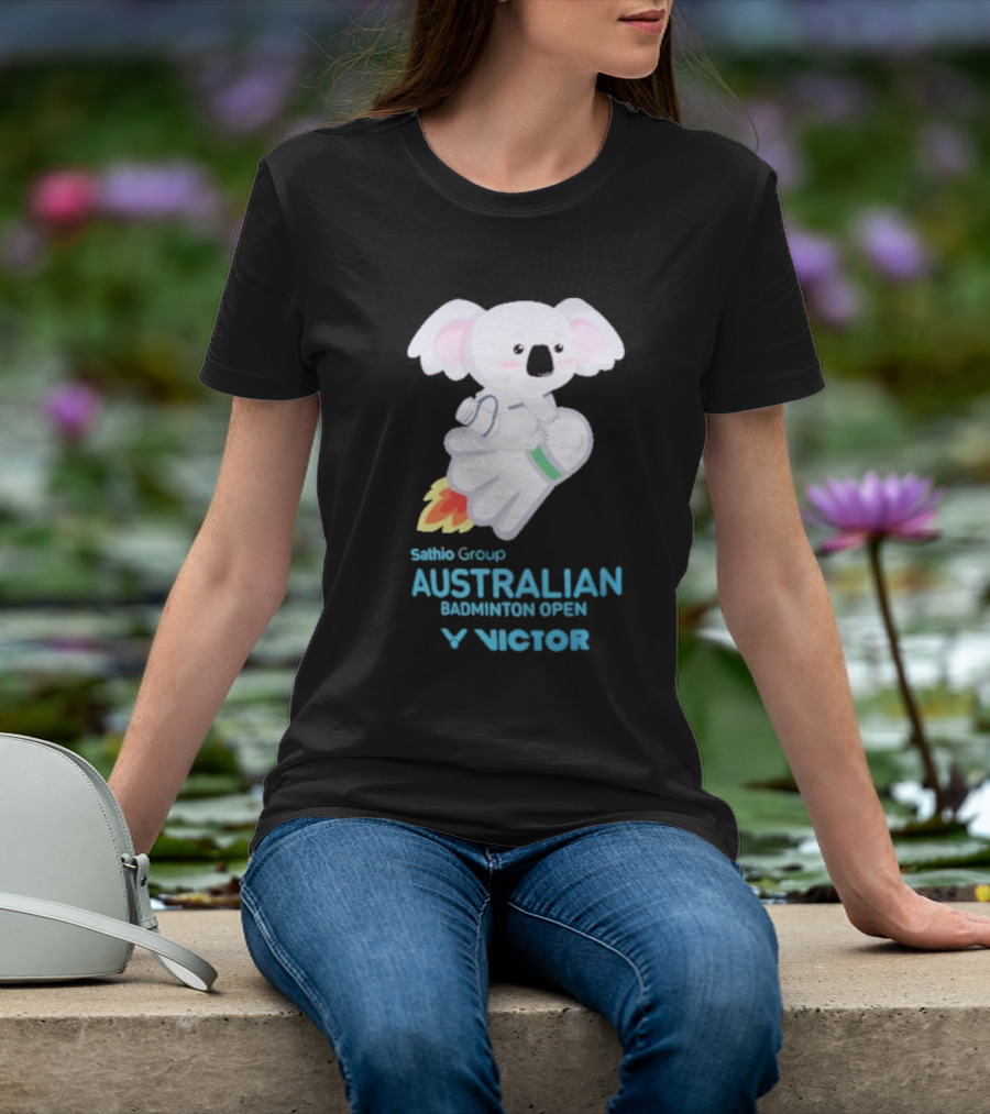 Koala Shuttlecock Sathio Group Australian Badminton Open Victor T-Shirt