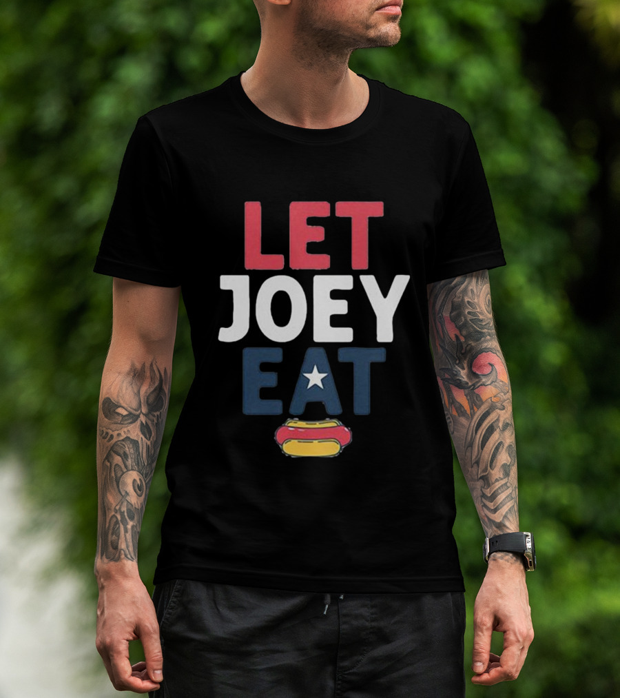 LET JOEY EAT Star Hotdog T-Shirt