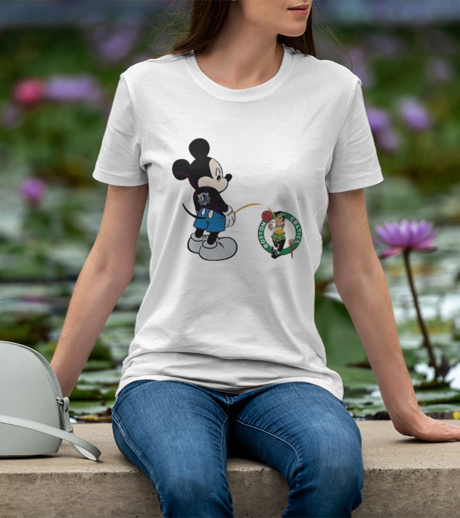 Mickey Mouse Dallas Mavericks Versus Boston Celtics T-Shirt