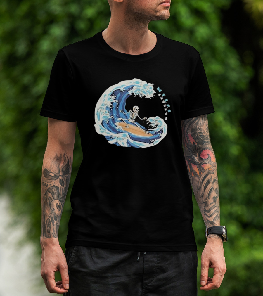 Myles Kennedy Skeleton Surf Wake T-Shirt