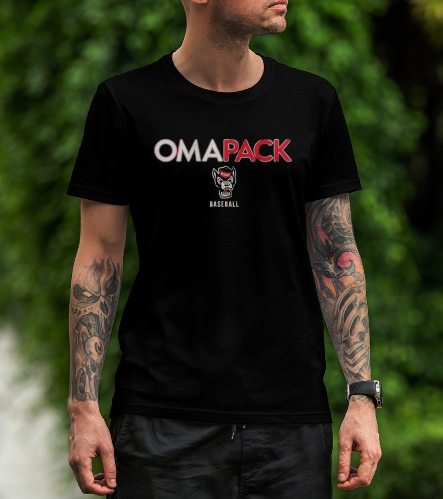 Omapack NC State Baseball Wolfpack T-Shirt