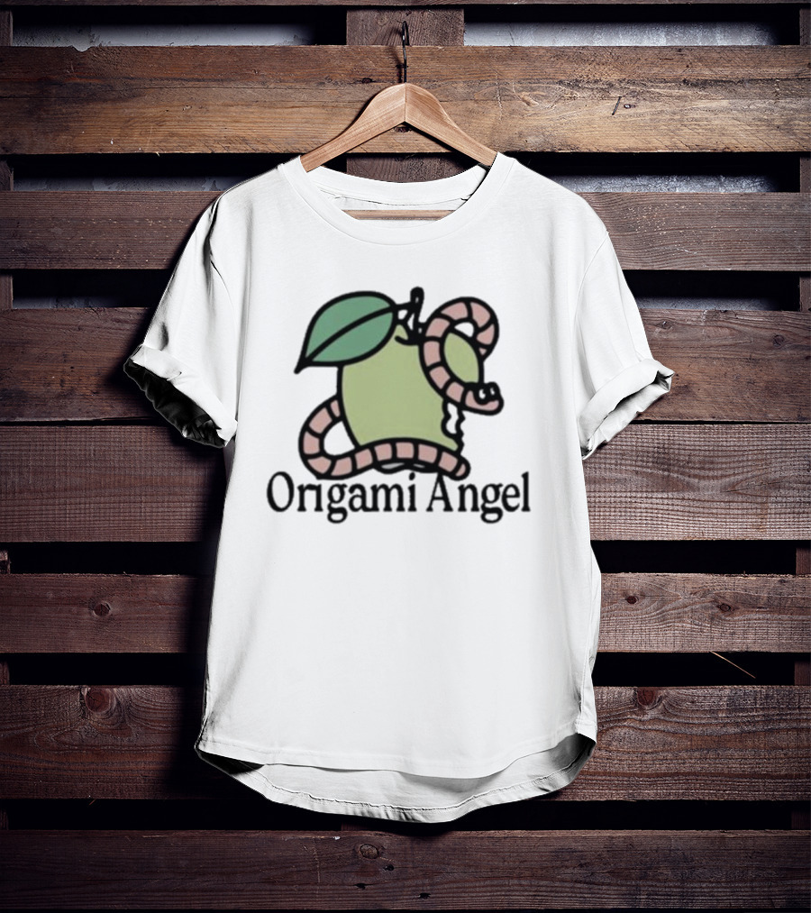 Origami Angel Apple Worm T-Shirt