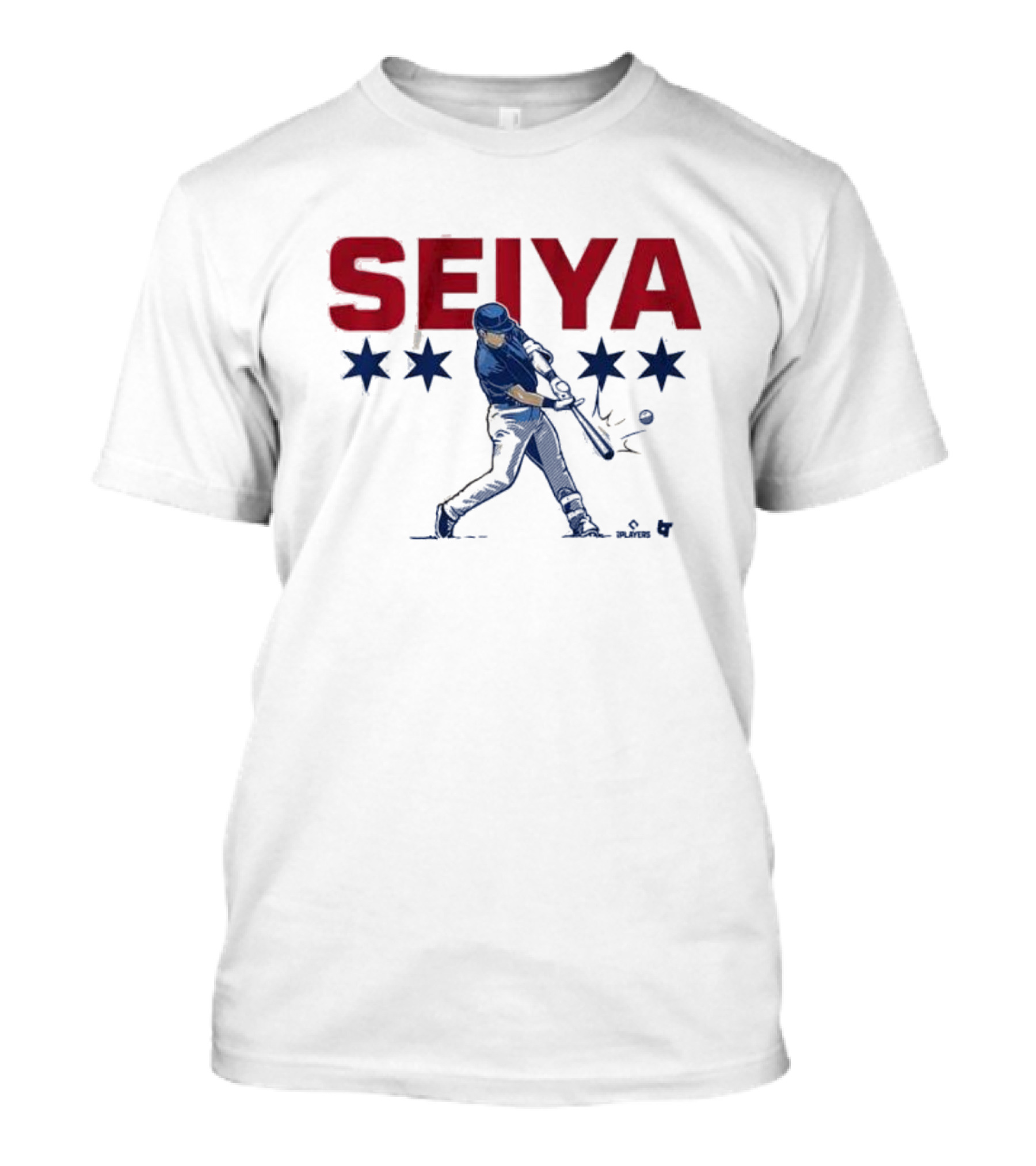 Seiya Suzuki Chicago Baseball Swing Stars T-Shirt