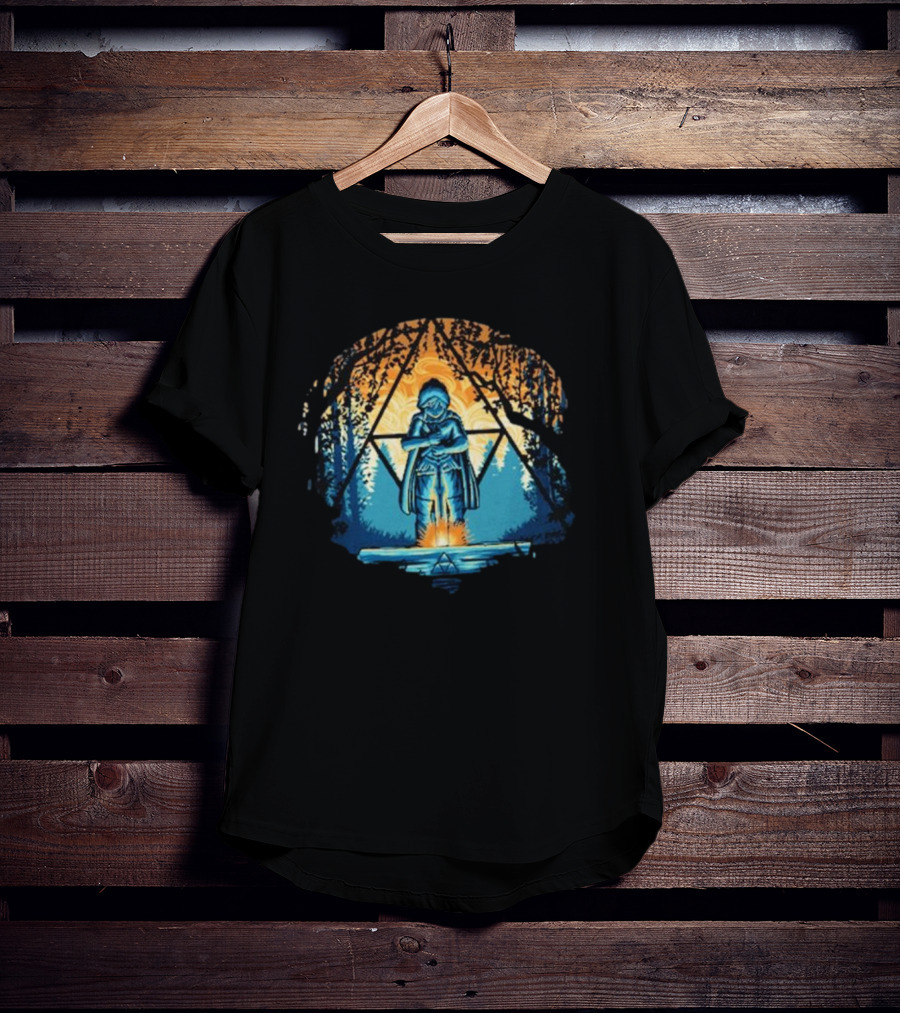 Zelda Triforce Sword Forest Twilight Adventure T-Shirt