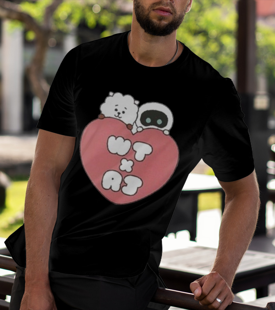 WT X RJ Heart Cute Collaboration T-Shirt