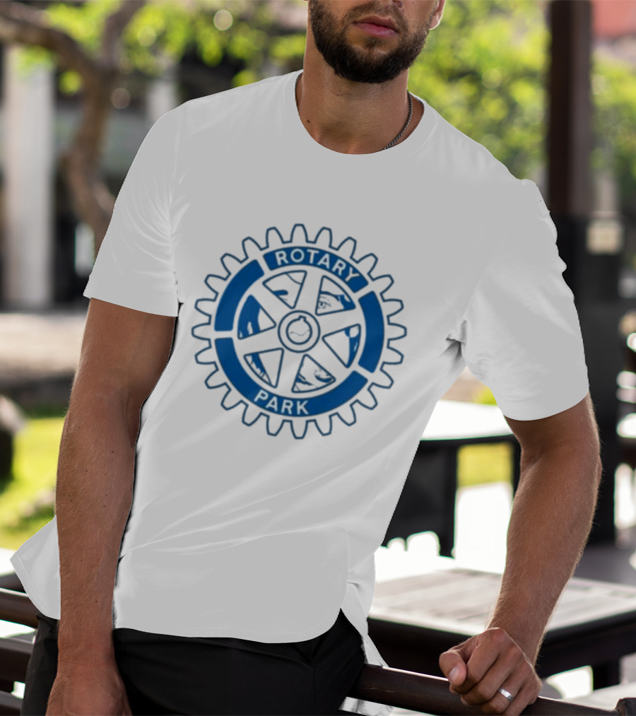 Rotary Park Blue Gear Emblem T-Shirt
