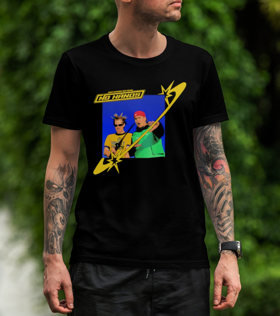 Joey Valence And Brae No Hands Retro Graphic Duo In Yellow And Green With Starburst T-Shirt