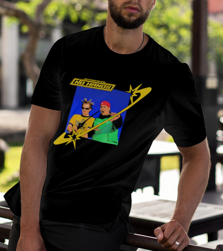 Joey Valence And Brae No Hands Retro Graphic Duo In Yellow And Green With Starburst T-Shirt
