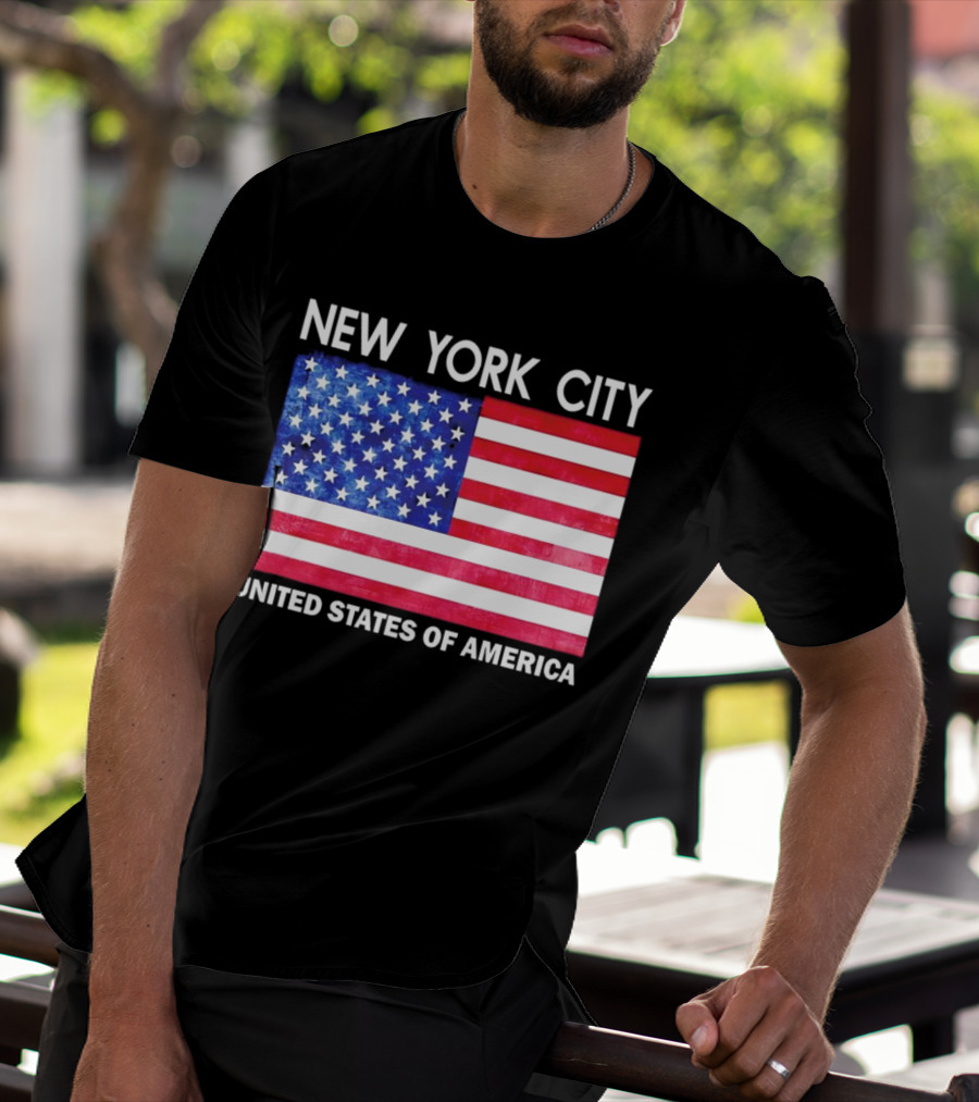 NEW YORK CITY UNITED STATES OF AMERICA FLAG T-Shirt