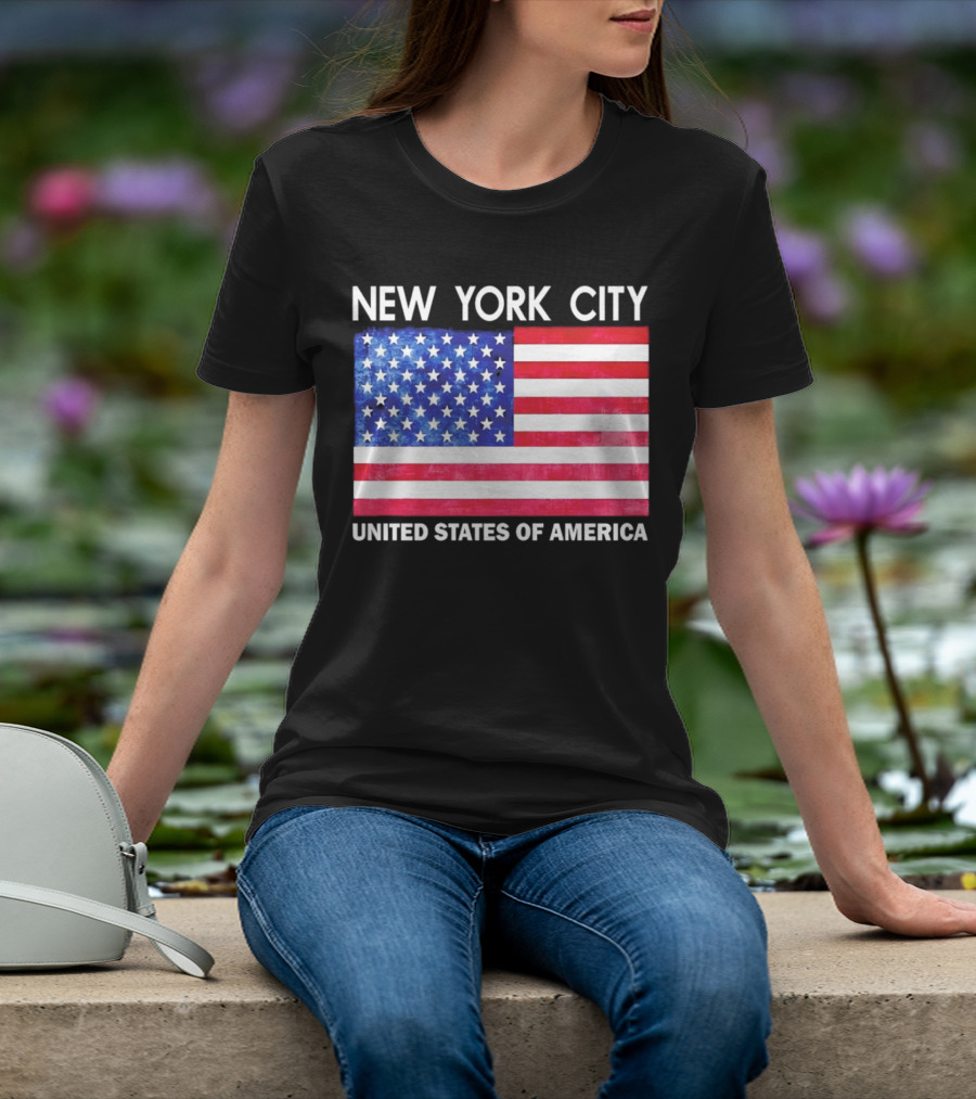 NEW YORK CITY UNITED STATES OF AMERICA FLAG T-Shirt
