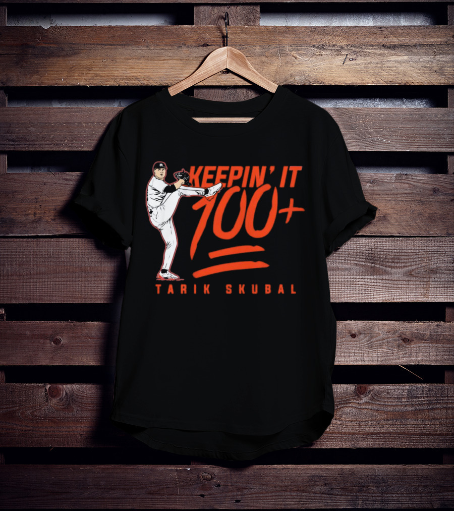 Tarik Skubal Keepin’ It 100+ Pitcher Pose T-Shirt