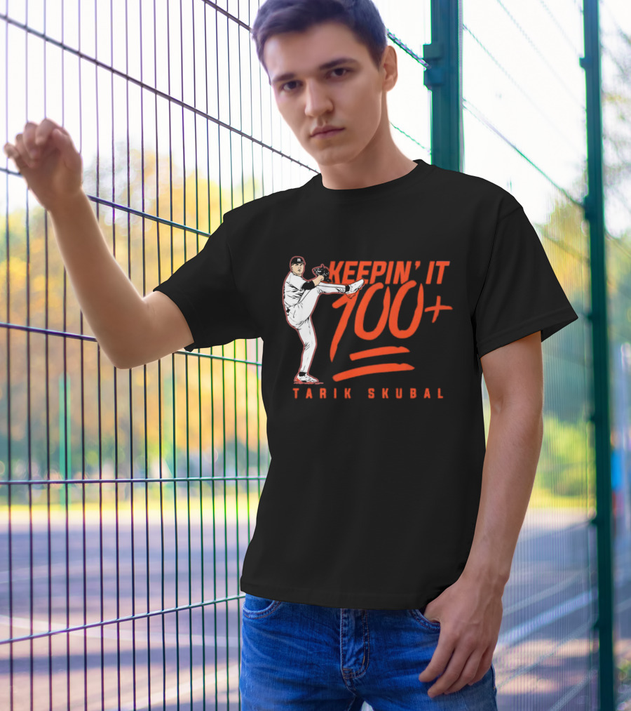 Tarik Skubal Keepin’ It 100+ Pitcher Pose T-Shirt