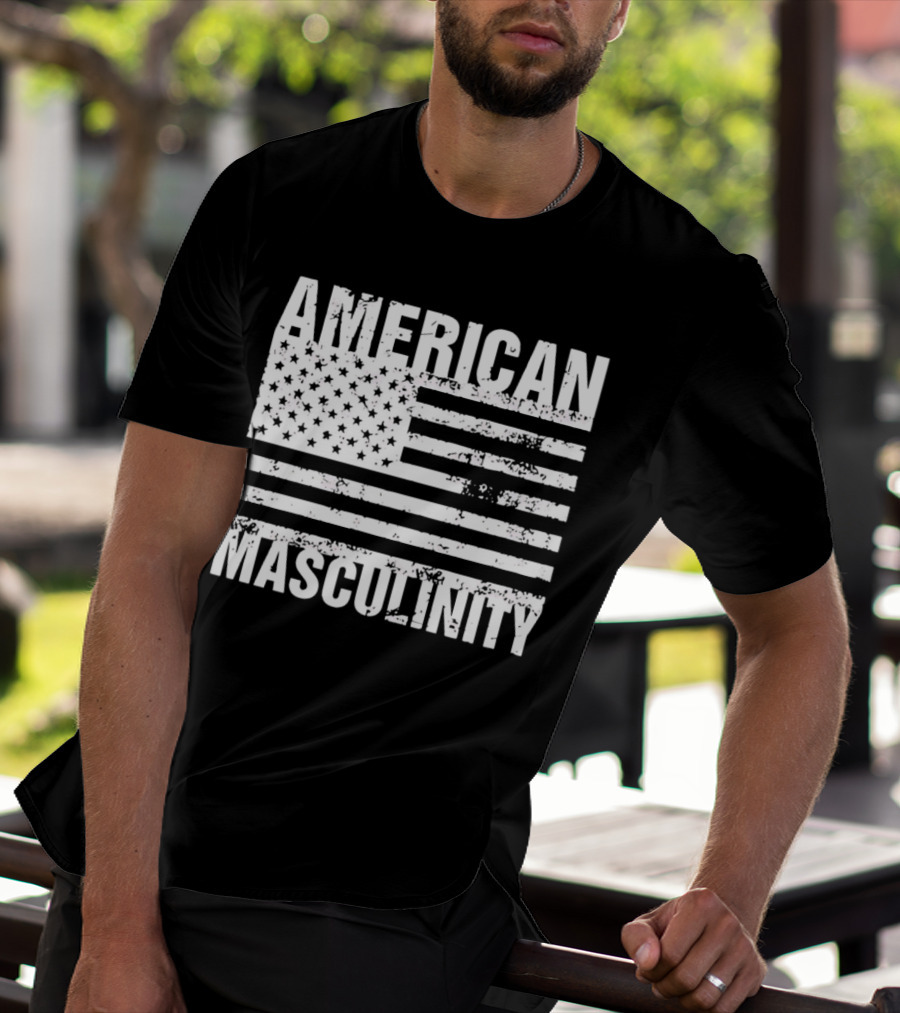 AMERICAN MASCULINITY USA FLAG T-Shirt