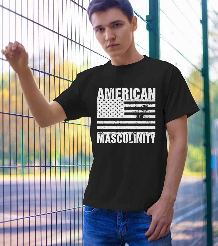 AMERICAN MASCULINITY USA FLAG T-Shirt