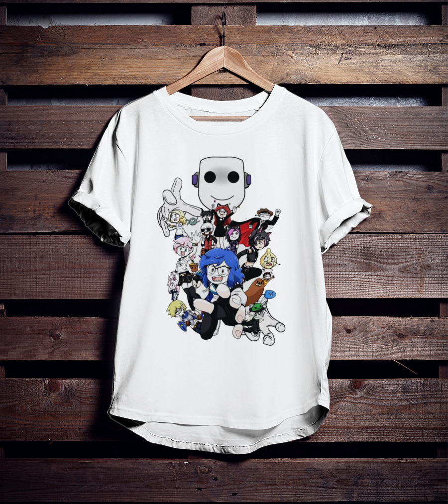 Captainshio Friends Cartoon Character Ensemble T-Shirt