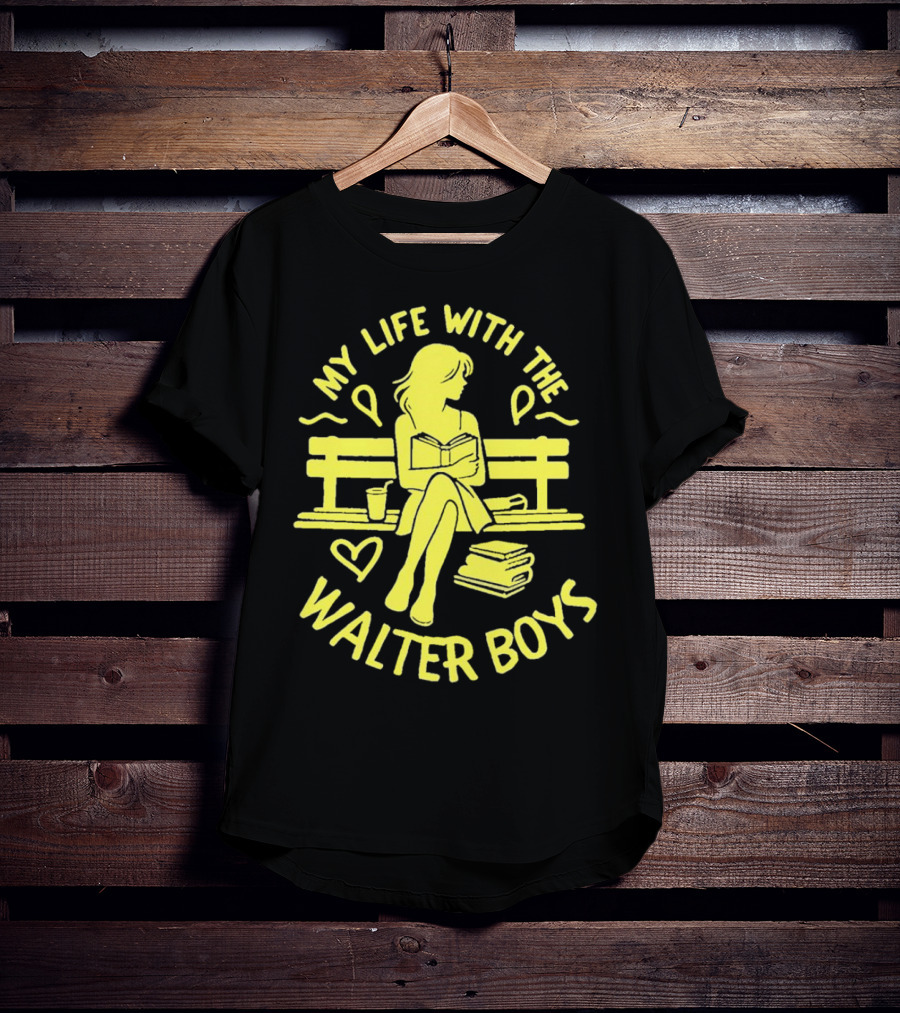 My Life With The Walter Boys Book Reader On Park Bench T-Shirt