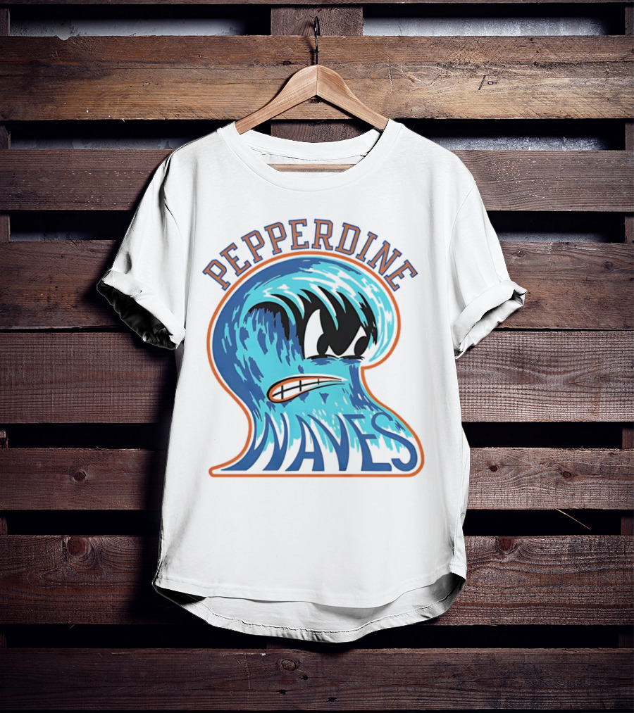 Pepperdine Waves Vintage Angry Wave T-Shirt