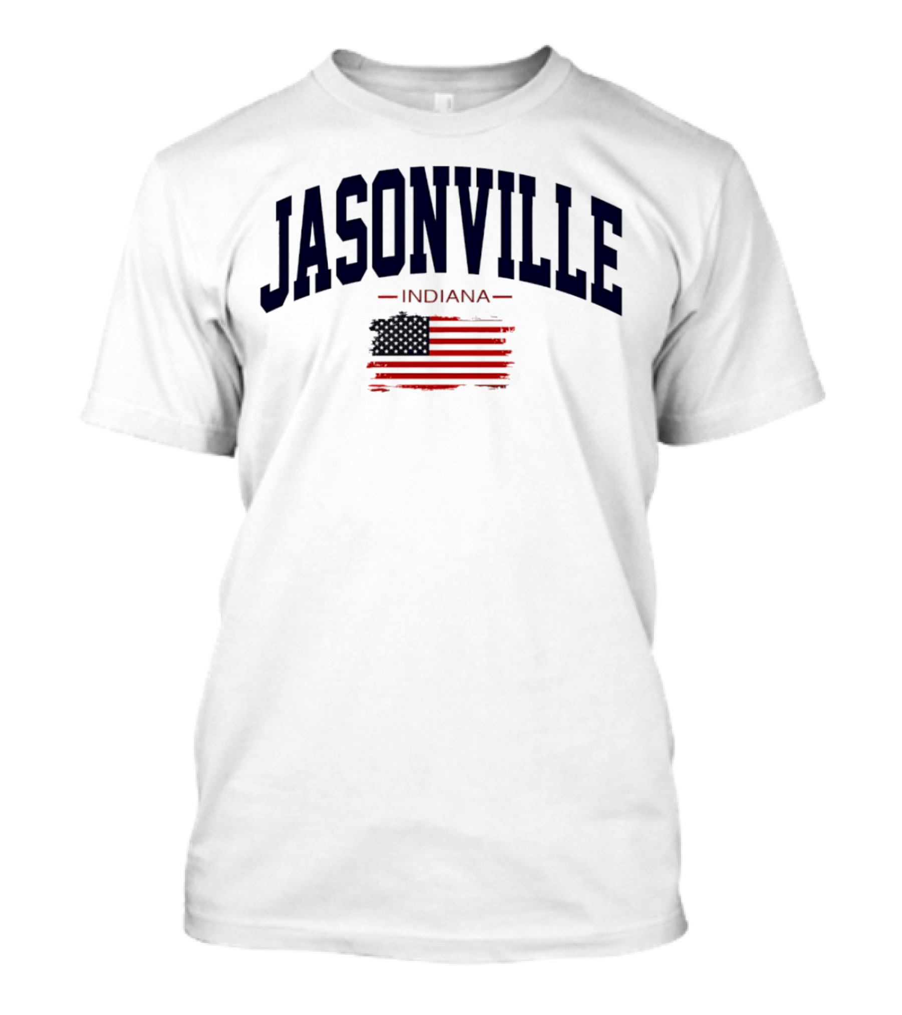 Jasonville Indiana USA Flag T-Shirt