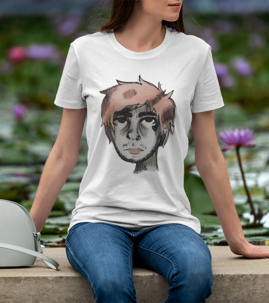Lil Peep Teen Romance Anime Style Pink Hair T-Shirt