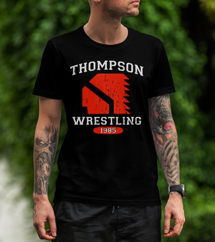 Thompson Wrestling 1985 Red Spartan T-Shirt